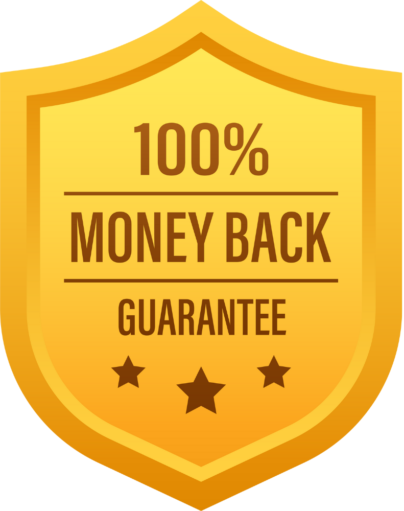 100% Money Back Guarantee badge